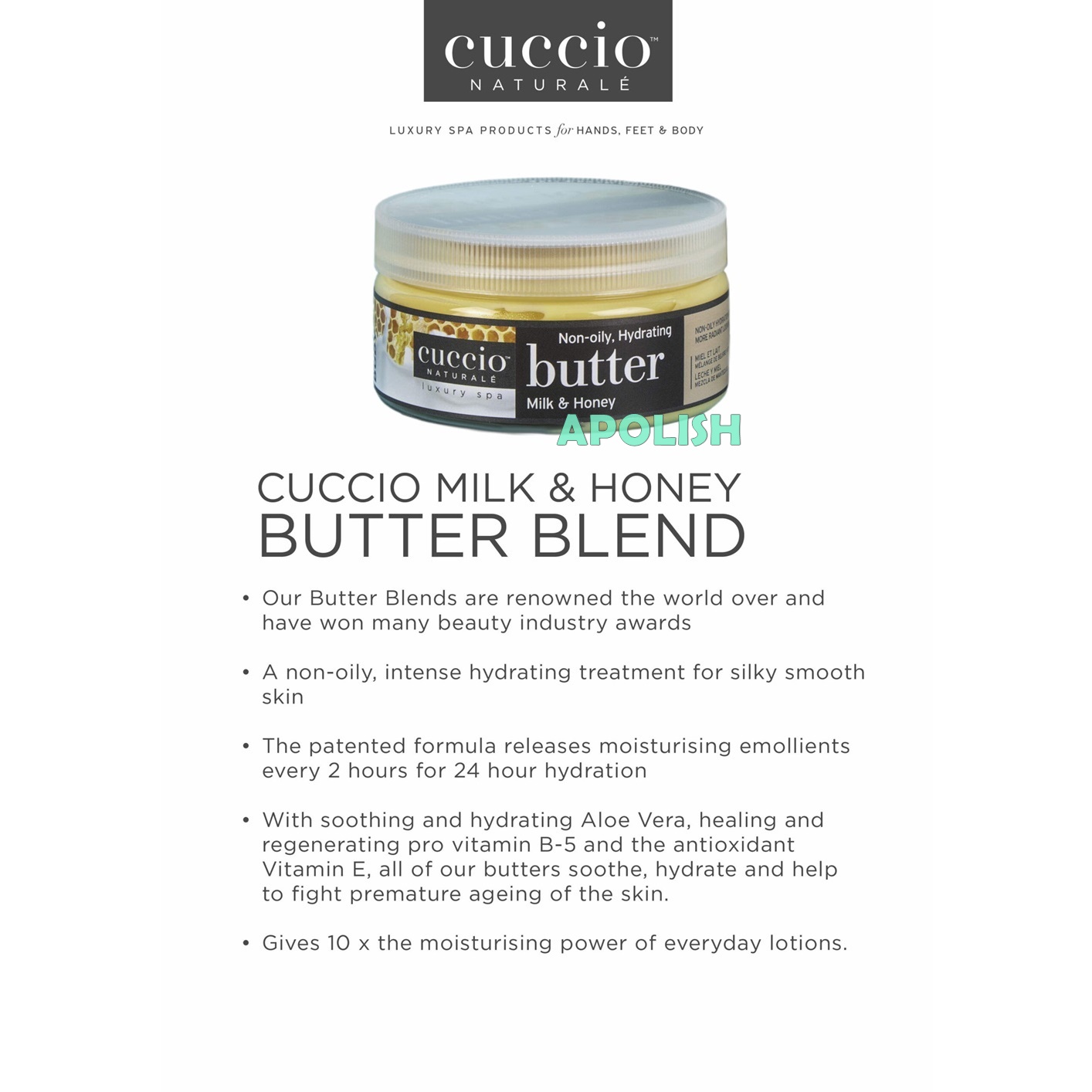 Cuccio Naturale 牛奶 蜜糖 保濕乳霜 Natural Butter Milk & Honey 8oz