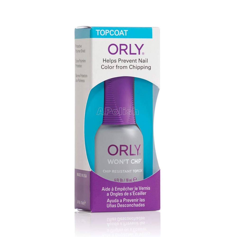ORLY WON'T CHIP TOP COAT GEL效果面油